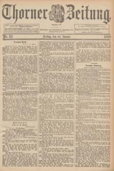 Thorner Zeitung : Begründet 1760. 1898, Nr. 23 (28 Januar)