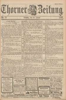 Thorner Zeitung. 1898, Nr. 25 (30 Januar) - Zweites Blatt
