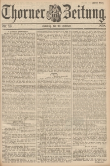 Thorner Zeitung. 1898, Nr. 43 (20 Februar) - Zweites Blatt