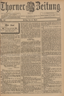 Thorner Zeitung : Begründet 1760. 1898, Nr. 93 (22 April) + dod.