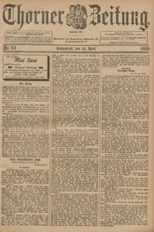 Thorner Zeitung : Begründet 1760. 1898, Nr. 94 (23 April)