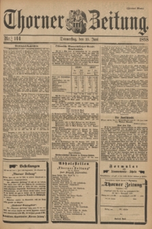 Thorner Zeitung. 1898, Nr. 144 (23 Juni) - Zweites Blatt