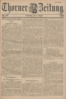 Thorner Zeitung. 1898, Nr. 180 (4 August) - Zweites Blatt