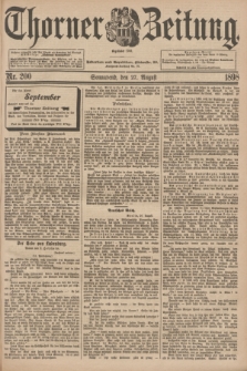 Thorner Zeitung : Begründet 1760. 1898, Nr. 200 (27 August)