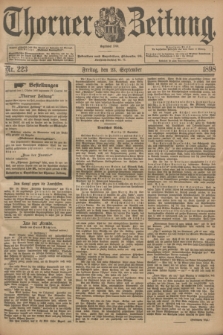 Thorner Zeitung : Begründet 1760. 1898, Nr. 223 (23 September)