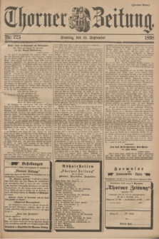Thorner Zeitung. 1898, Nr. 225 (25 September) - Zweites Blatt