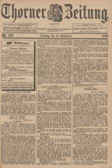 Thorner Zeitung : Begründet 1760. 1898, Nr. 226 (27 September)
