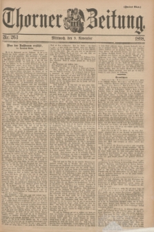 Thorner Zeitung. 1898, Nr. 263 (9 November) - Zweites Blatt