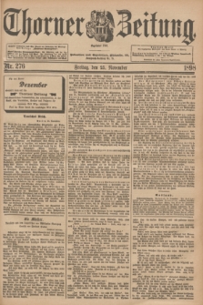 Thorner Zeitung : Begründet 1760. 1898, Nr. 276 (25 November)