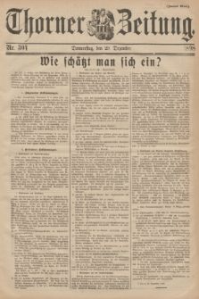 Thorner Zeitung. 1898, Nr. 304 (29 Dezember) - Zweites Blatt