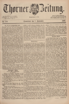 Thorner Zeitung : Begründet 1760. 1889, Nr. 209 (7 September)