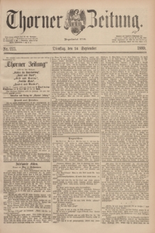 Thorner Zeitung : Begründet 1760. 1889, Nr. 223 (24 September)