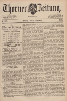 Thorner Zeitung : Begründet 1760. 1889, Nr. 228 (29 September) + dod.