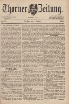 Thorner Zeitung : Begründet 1760. 1889, Nr. 229 (1 October) + dod.