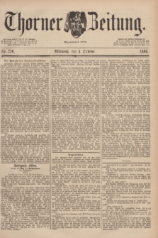 Thorner Zeitung : Begründet 1760. 1889, Nr. 230 (2 Oktober)