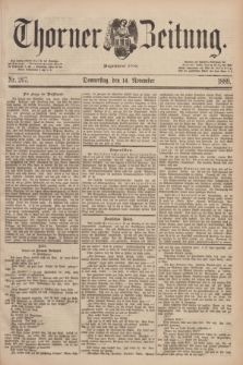 Thorner Zeitung : Begründet 1760. 1889, Nr. 267 (14 November)