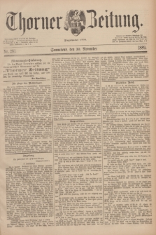 Thorner Zeitung : Begründet 1760. 1889, Nr. 281 (30 November)