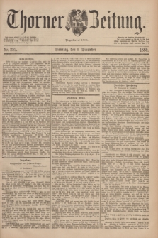 Thorner Zeitung : Begründet 1760. 1889, Nr. 282 (1 December) + dod.
