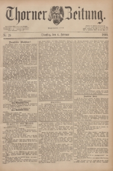 Thorner Zeitung : Begründet 1760. 1890, Nr. 29 (4 Februar)