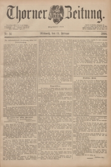 Thorner Zeitung : Begründet 1760. 1890, Nr. 36 (12 Februar)