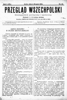 Przegląd Wszechpolski : dwutygodnik polityczny i społeczny. 1895, nr 14