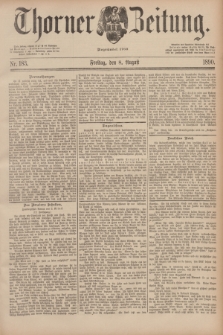 Thorner Zeitung : Begründet 1760. 1890, Nr. 183 (8 August)