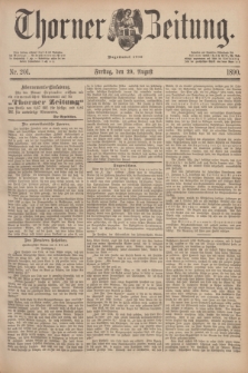 Thorner Zeitung : Begründet 1760. 1890, Nr. 201 (29 August)