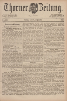 Thorner Zeitung : Begründet 1760. 1890, Nr. 225 (26 September)