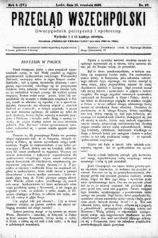 Przegląd Wszechpolski : dwutygodnik polityczny i społeczny. 1895, nr 17