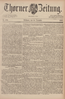 Thorner Zeitung : Begründet 1760. 1890, Nr. 289 (10 December)