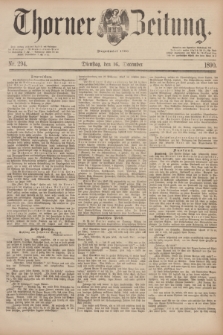 Thorner Zeitung : Begründet 1760. 1890, Nr. 294 (16 December)