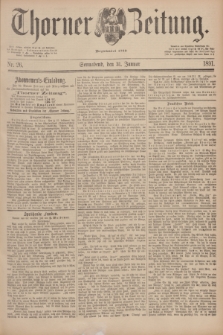 Thorner Zeitung : Begründet 1760. 1891, Nr. 26 (31 Januar)