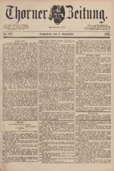 Thorner Zeitung : Begründet 1760. 1891, Nr. 207 (5 September)