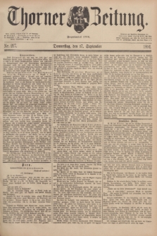 Thorner Zeitung : Begründet 1760. 1891, Nr. 217 (17 September)