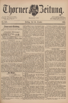 Thorner Zeitung : Begründet 1760. 1891, Nr. 248 (23 October)