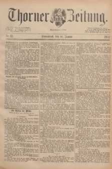 Thorner Zeitung : Begründet 1760. 1892, Nr. 13 (16 Januar)