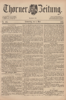 Thorner Zeitung : Begründet 1760. 1892, Nr. 105 (5 Mai)