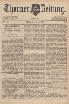 Thorner Zeitung : Begründet 1760. 1892, Nr. 123 (28 Mai)