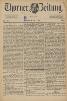 Thorner Zeitung : Begründet 1760. 1892, Nr. 151 (1 Juli)
