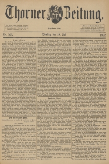 Thorner Zeitung : Begründet 1760. 1892, Nr. 166 (19 Juli)