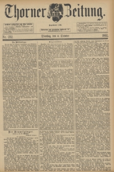 Thorner Zeitung : Begründet 1760. 1892, Nr. 232 (4 October)