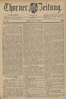 Thorner Zeitung : Begründet 1760. 1892, Nr. 235 (7 October)