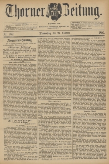 Thorner Zeitung : Begründet 1760. 1892, Nr. 252 (27 Oktober)