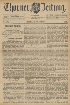 Thorner Zeitung : Begründet 1760. 1892, Nr. 255 (30 Oktober) + dod.