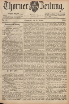 Thorner Zeitung : Begründet 1760. 1893, Nr. 24 (28 Januar)