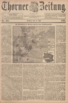 Thorner Zeitung : Begründet 1760. 1893, Nr. 163 (14 Juli)