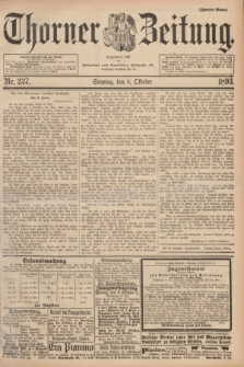 Thorner Zeitung : Begründet 1760. 1893, Nr. 237 (8 Oktober) - Zweites Blatt