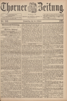 Thorner Zeitung : Begründet 1760. 1893, Nr. 252 (26 October)
