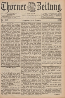 Thorner Zeitung : Begründet 1760. 1893, Nr. 283 (2 Dezember)