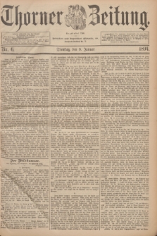 Thorner Zeitung : Begründet 1760. 1894, Nr. 6 (9 Januar)